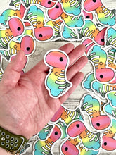 Cargar imagen en el visor de la galería, Pastel Ombre Chubby Dinosaur - 3” Die Cut Sticker
