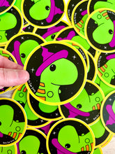 Cargar imagen en el visor de la galería, Witchy Chubby Dinosaur - 3” Circle Cut Sticker
