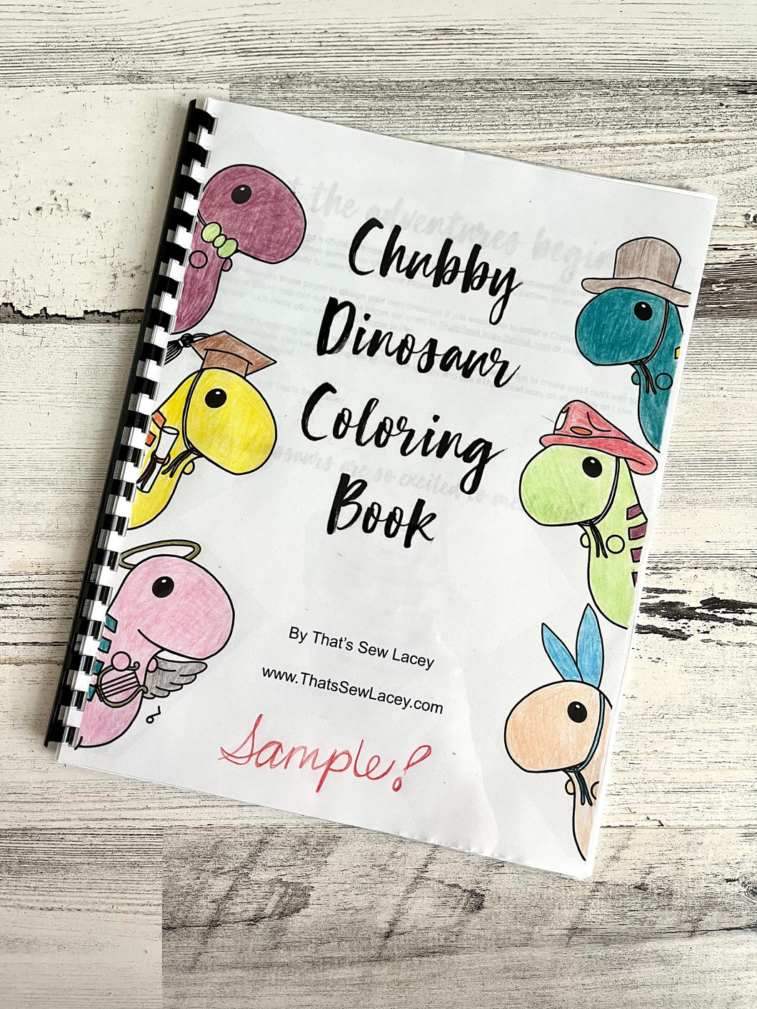 Chubby Dinosaur Coloring Book (Physical Copy)