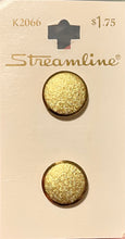 Cargar imagen en el visor de la galería, Streamline K2066 Gold Button Pair
