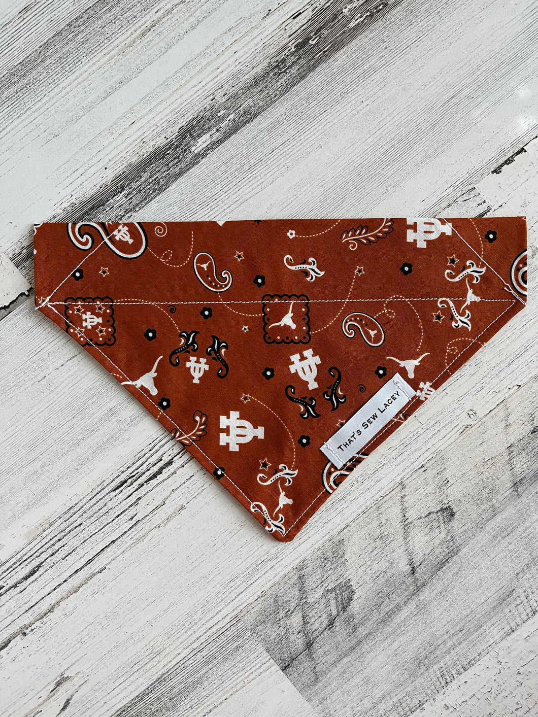 Paisley - UT University of Texas - Slip On Pet Bandana