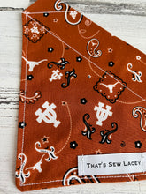 Cargar imagen en el visor de la galería, Paisley - UT University of Texas - Slip On Pet Bandana
