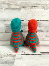 Charger l&#39;image dans la galerie, Orange &amp; Teal - Chubby Dinosaur
