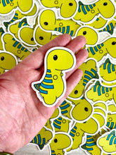 Cargar imagen en el visor de la galería, Green Chubby Dinosaur - 3” Die Cut Sticker
