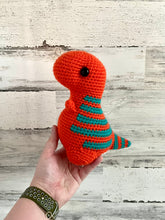 Lade das Bild in den Galerie-Viewer, Orange &amp; Teal - Chubby Dinosaur
