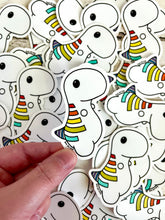 Cargar imagen en el visor de la galería, Rainbow Chubby Dinosaur - 3” Die Cut Sticker
