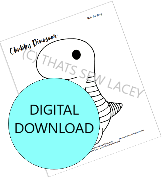 Chubby Dinosaur - Single Coloring Page