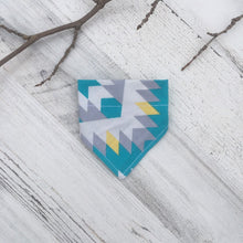 Charger l&#39;image dans la galerie, Blue &amp; Yellow Geometric Arrows -  Slip On Pet Bandana
