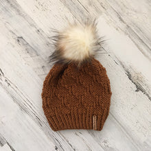 Cargar imagen en el visor de la galería, Diamonte Beanie - Faux Fur Pom
