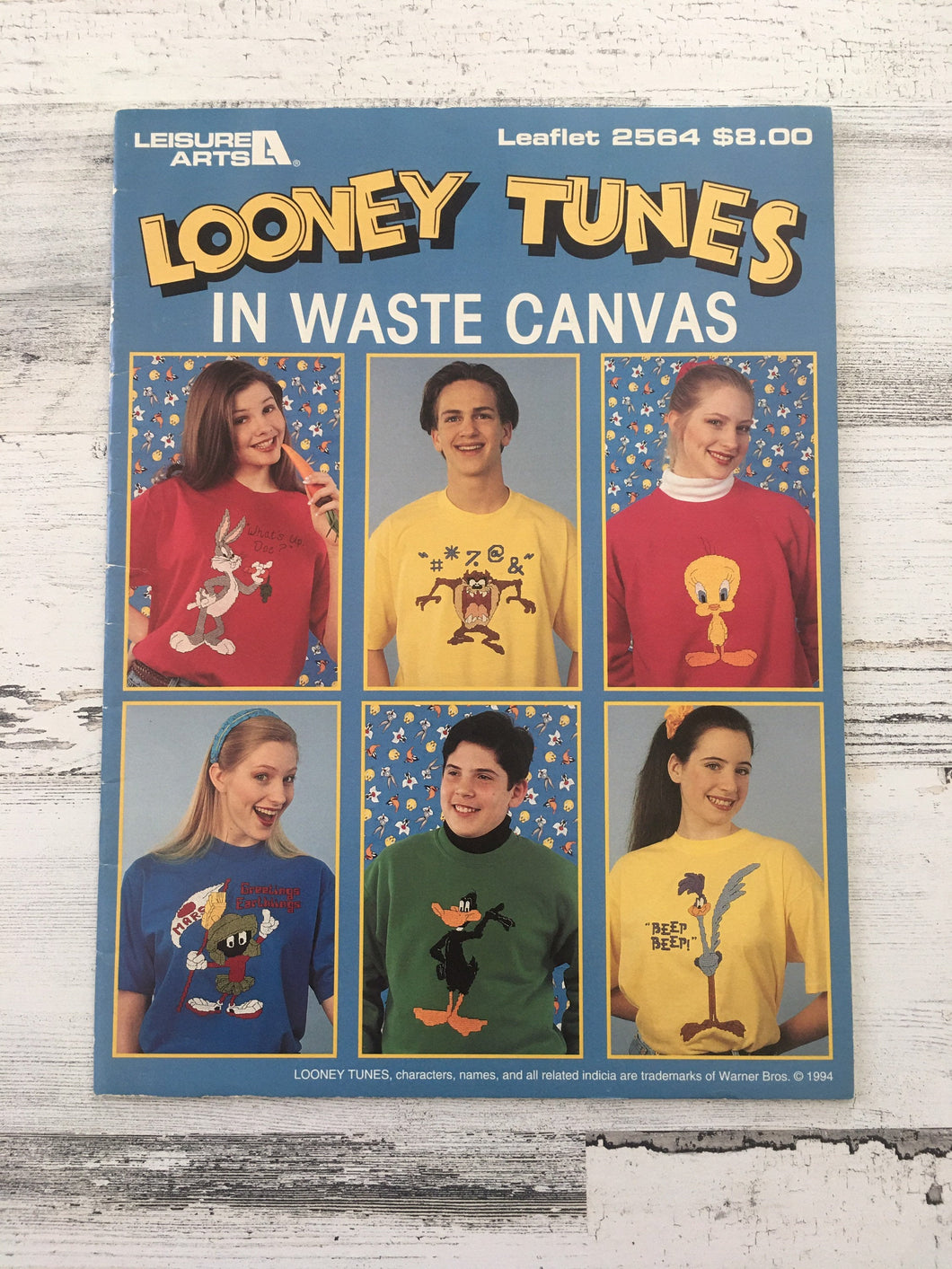 Looney Tunes in Waste Canvas - 1994 Cross Stitch Pattern Book