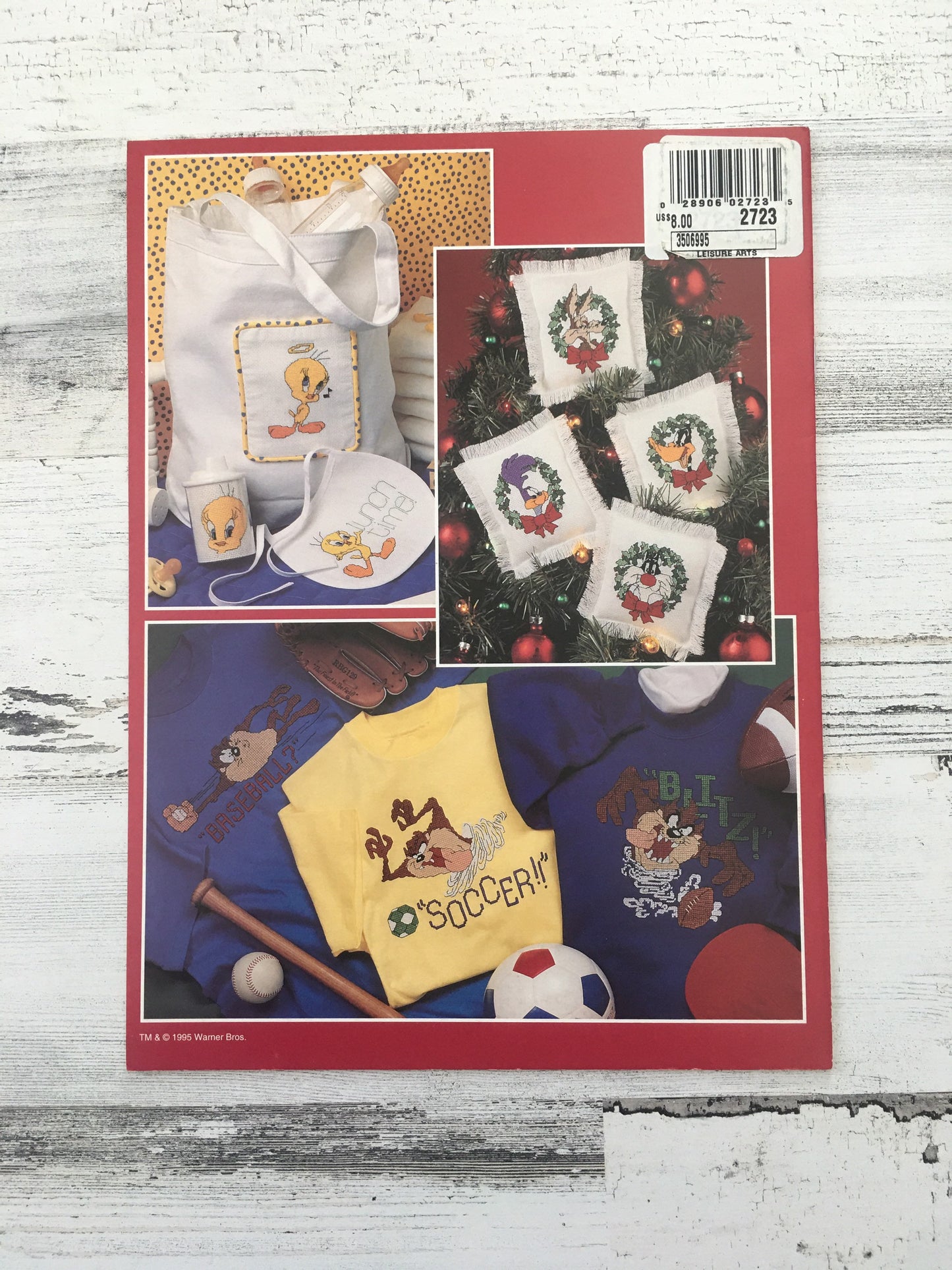 The Official Looney Tunes Cross Stitch Book 1995, 37 Designs