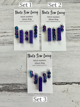 Load image into Gallery viewer, Purple Building Bricks - TSL Stitch Markers
