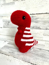 Charger l&#39;image dans la galerie, Varsity Red with White Stripes - Chubby Dinosaur
