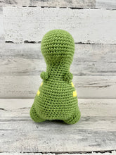 Cargar imagen en el visor de la galería, Light Green with Yellow Stripes - Chubby Dinosaur
