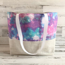 Load image into Gallery viewer, Purple Splatter - Travel Tote Bag
