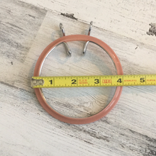 Load image into Gallery viewer, Metal Spring Tension Embroidery Hoop - 4&quot; Peach
