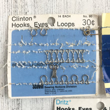 Cargar imagen en el visor de la galería, Lot of Vintage Sew-on Hooks, Eyes, &amp; Loops

