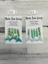 Load image into Gallery viewer, Iridescent Mermaid Tails - TSL Stitch Markers
