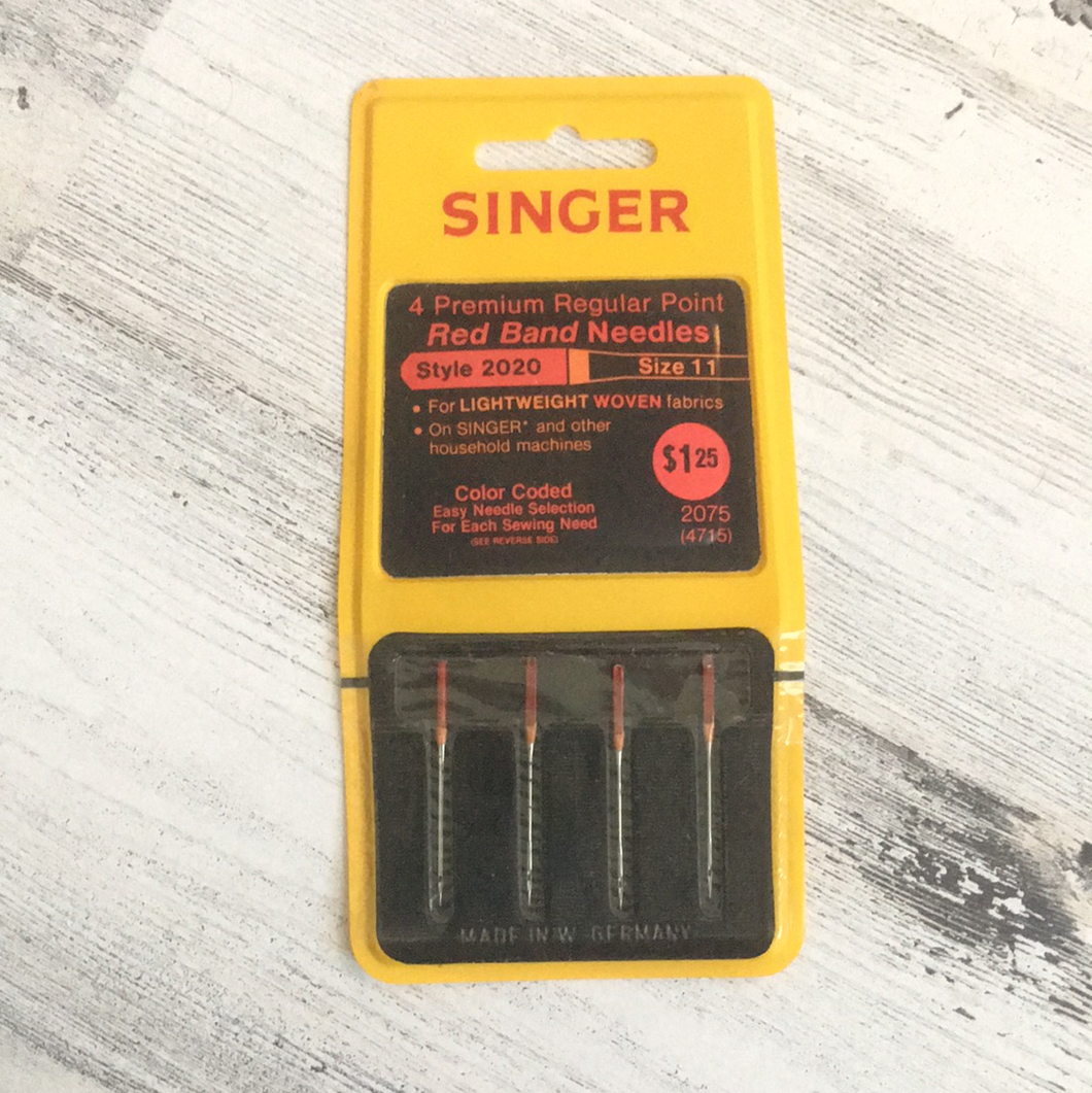 Singer Red Band Needles - Style 2020 / Size 11