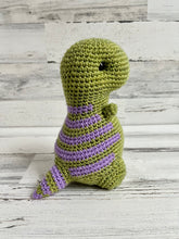 Charger l&#39;image dans la galerie, Green with Purple Stripes - Chubby Dinosaur
