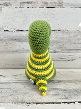 Cargar imagen en el visor de la galería, Light Green with Yellow Stripes - Chubby Dinosaur
