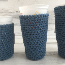 Load image into Gallery viewer, Hazy Blues - Hot and Cold Cup Cozy
