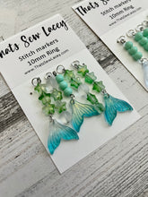 Load image into Gallery viewer, Iridescent Mermaid Tails - TSL Stitch Markers
