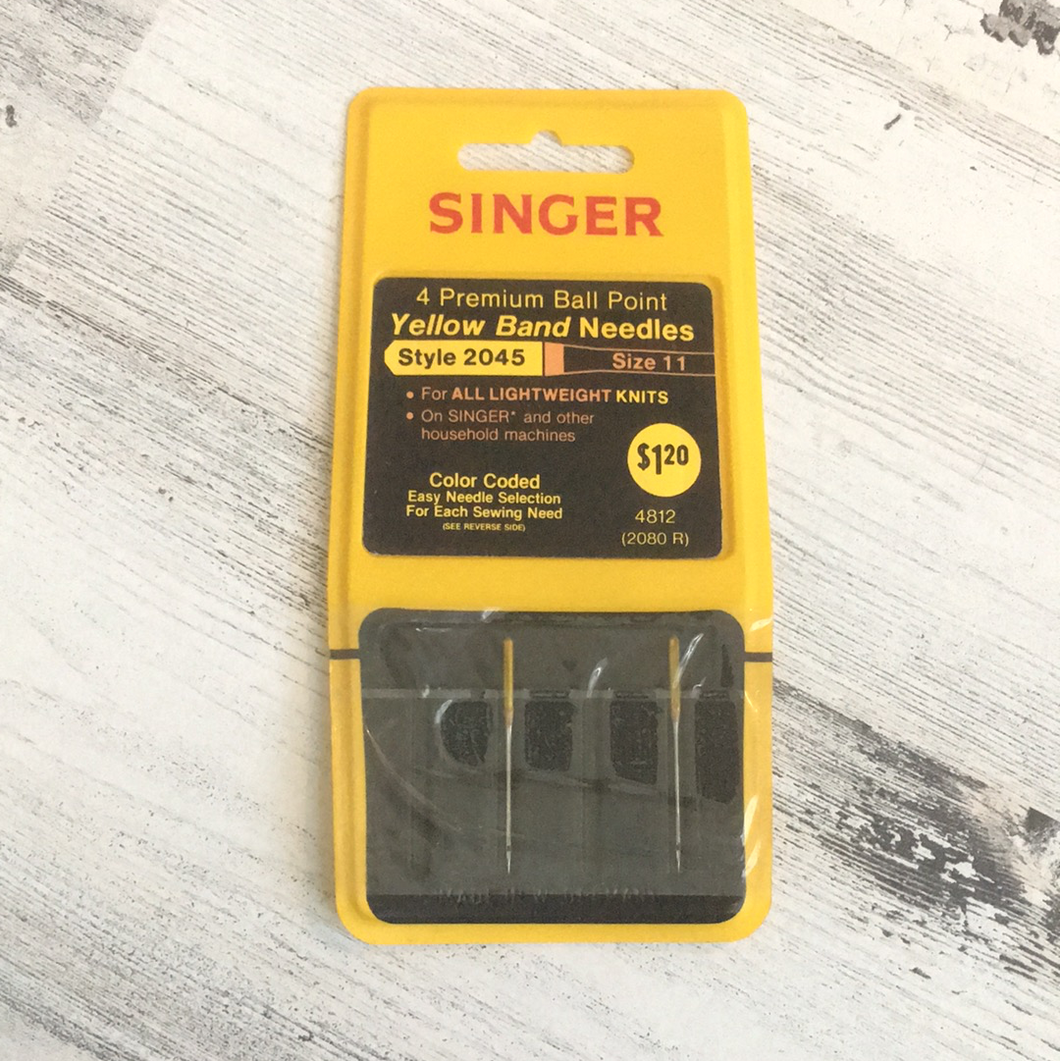 Singer Yellow Band Needles - Style 2045 / Size 11