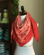 Load image into Gallery viewer, Aloha - Tunisian Bloom Shawl
