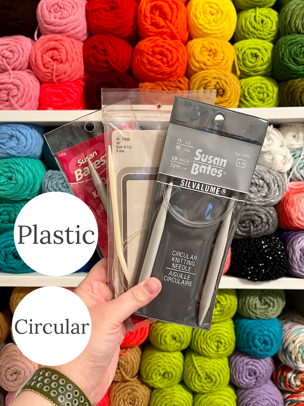 ALL Plastic Circular Knitting Needles