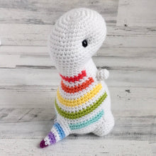 Load image into Gallery viewer, Rainbow Stripes - Chubby Dinosaur
