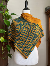 Load image into Gallery viewer, Cousteau Mosaic - Walk in the Woods Shawl
