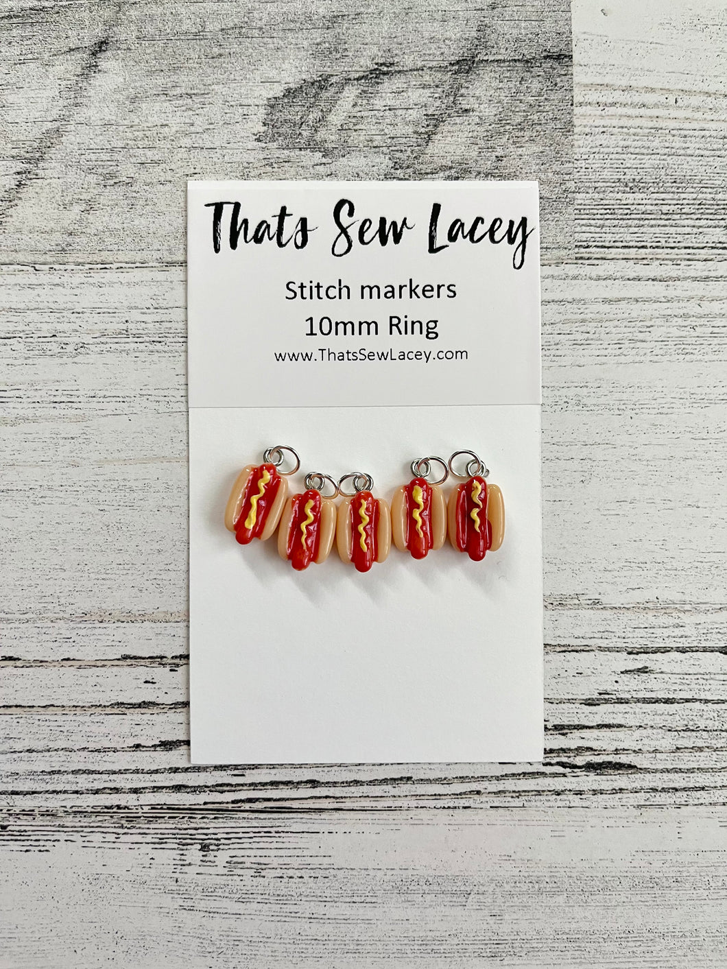 Hot Dogs - TSL Stitch Markers