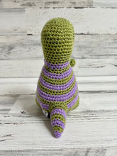 Charger l&#39;image dans la galerie, Green with Purple Stripes - Chubby Dinosaur
