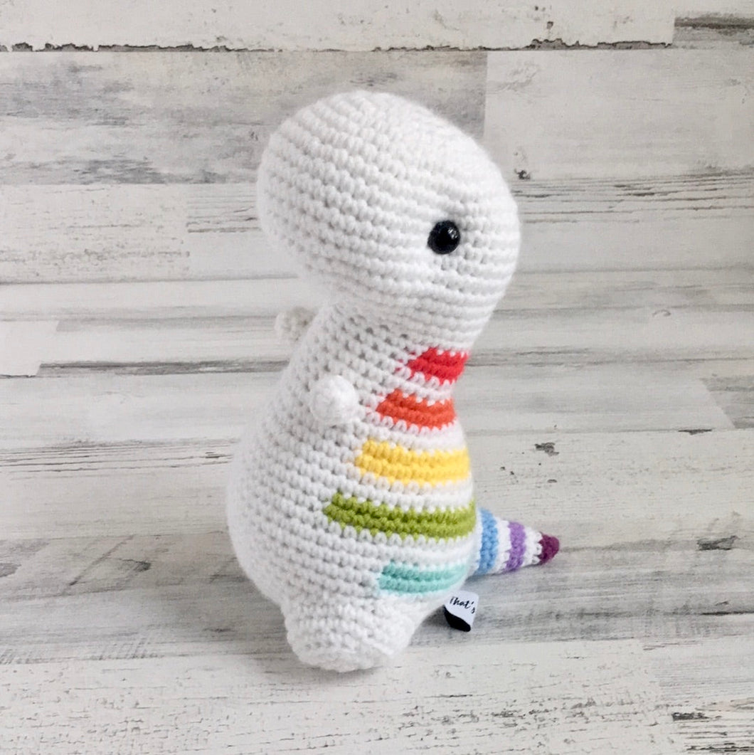 Rainbow Stripes - Chubby Dinosaur