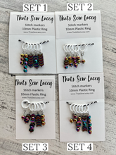 Cargar imagen en el visor de la galería, Oil Slick - TSL Stitch Markers
