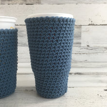 Load image into Gallery viewer, Hazy Blues - Hot and Cold Cup Cozy
