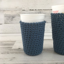 Load image into Gallery viewer, Hazy Blues - Hot and Cold Cup Cozy
