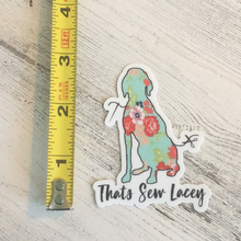 Load image into Gallery viewer, Old Logo Die Cut Sticker - 3&quot; Lacey with Text
