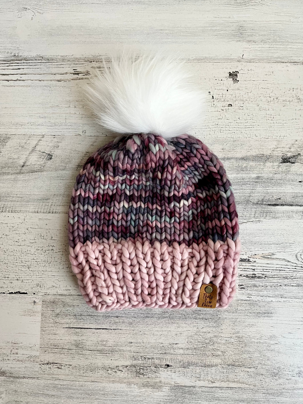 Lotus Valentine Collection- Deluxe Beanie with Faux Fur Pom
