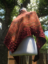 Load image into Gallery viewer, Liquid Amber - Tunisian Bloom Shawl
