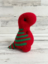 Cargar imagen en el visor de la galería, Red with Green Stripes - Chubby Dinosaur
