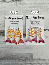 Load image into Gallery viewer, Iridescent Mermaid Tails - TSL Stitch Markers
